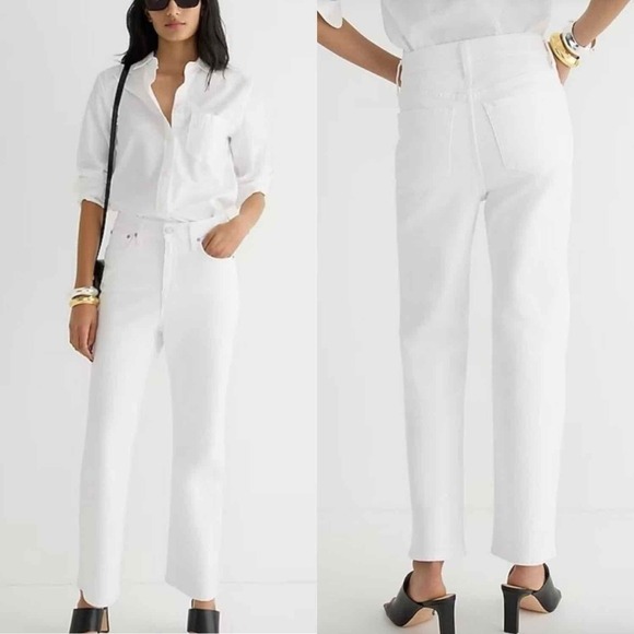 J.Crew Slim Demi-Boot Jean White Wash Size 30P - Picture 7 of 11